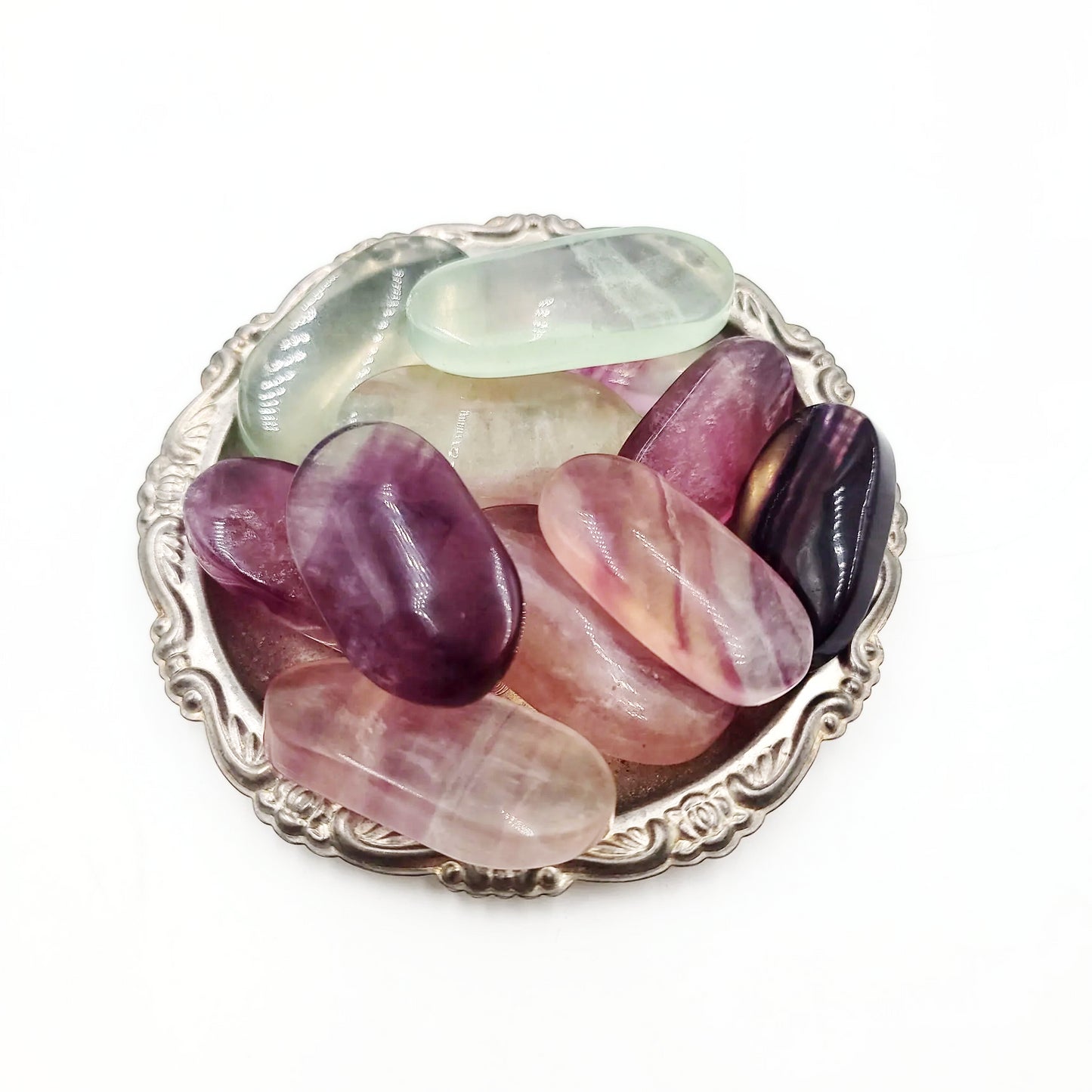 Rainbow Fluorite Palm Stone