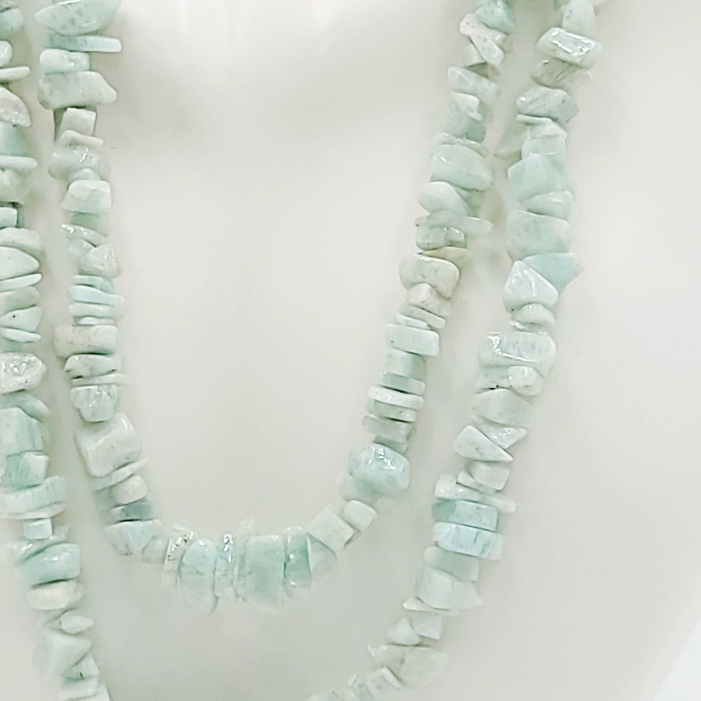 Amazonite Chip Necklace 32" - Elevated Metaphysical