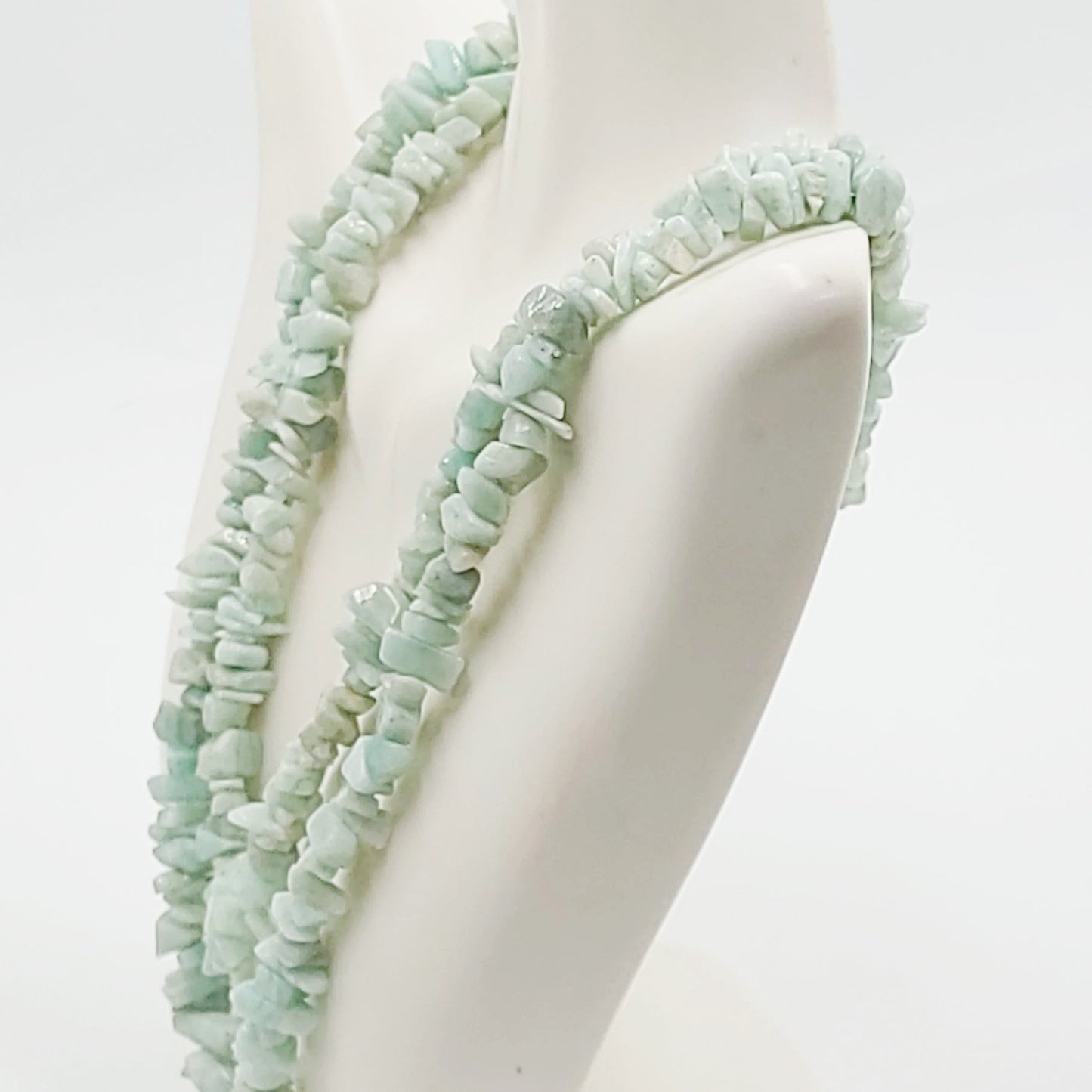 Amazonite Chip Necklace 32" - Elevated Metaphysical