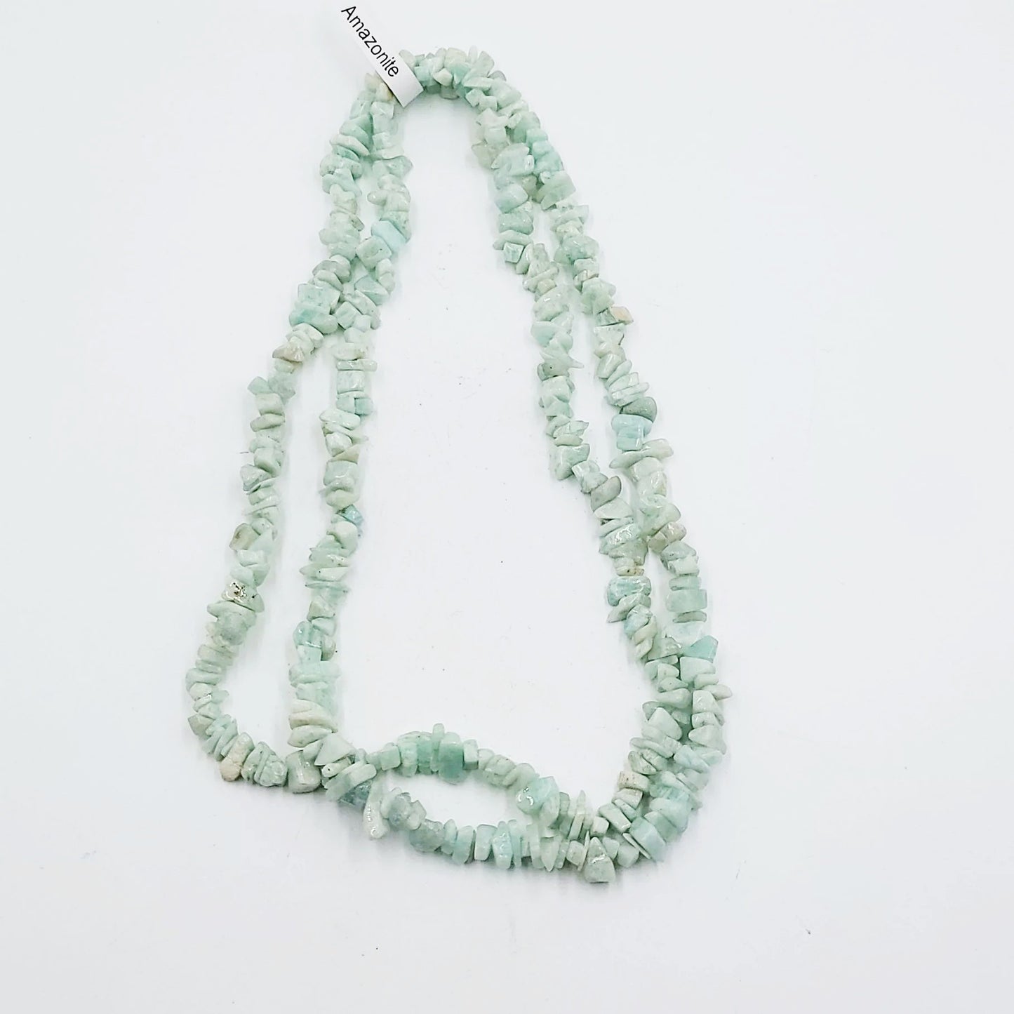 Amazonite Chip Necklace 32" - Elevated Metaphysical