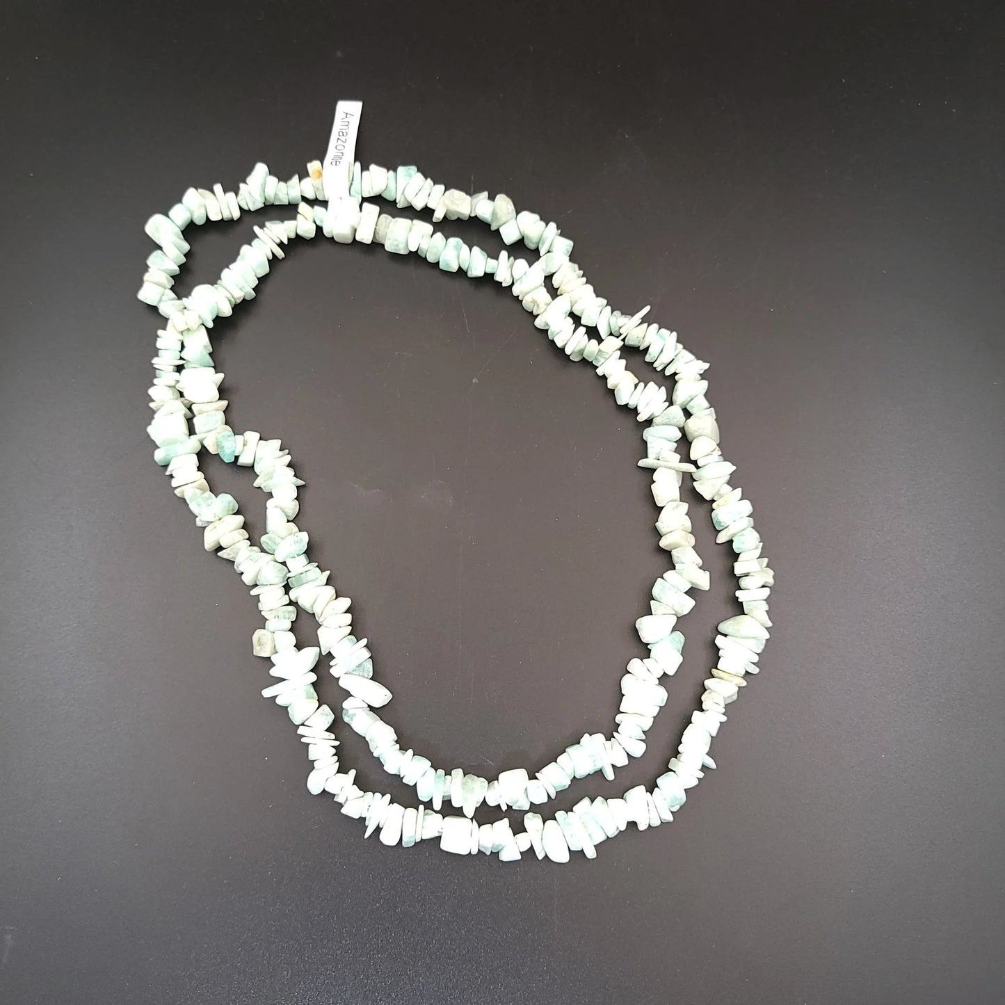 Amazonite Chip Necklace 32" - Elevated Metaphysical