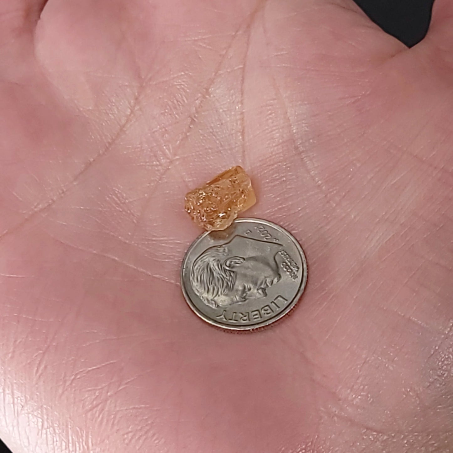 Golden Topaz Imperial Topaz Rough Gemstone 0.9g