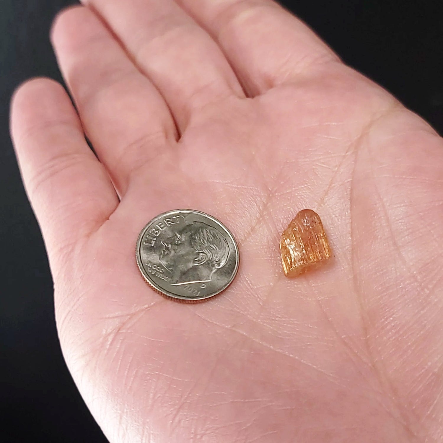 Golden Topaz Imperial Topaz Rough Gemstone 1.0g - Elevated Metaphysical