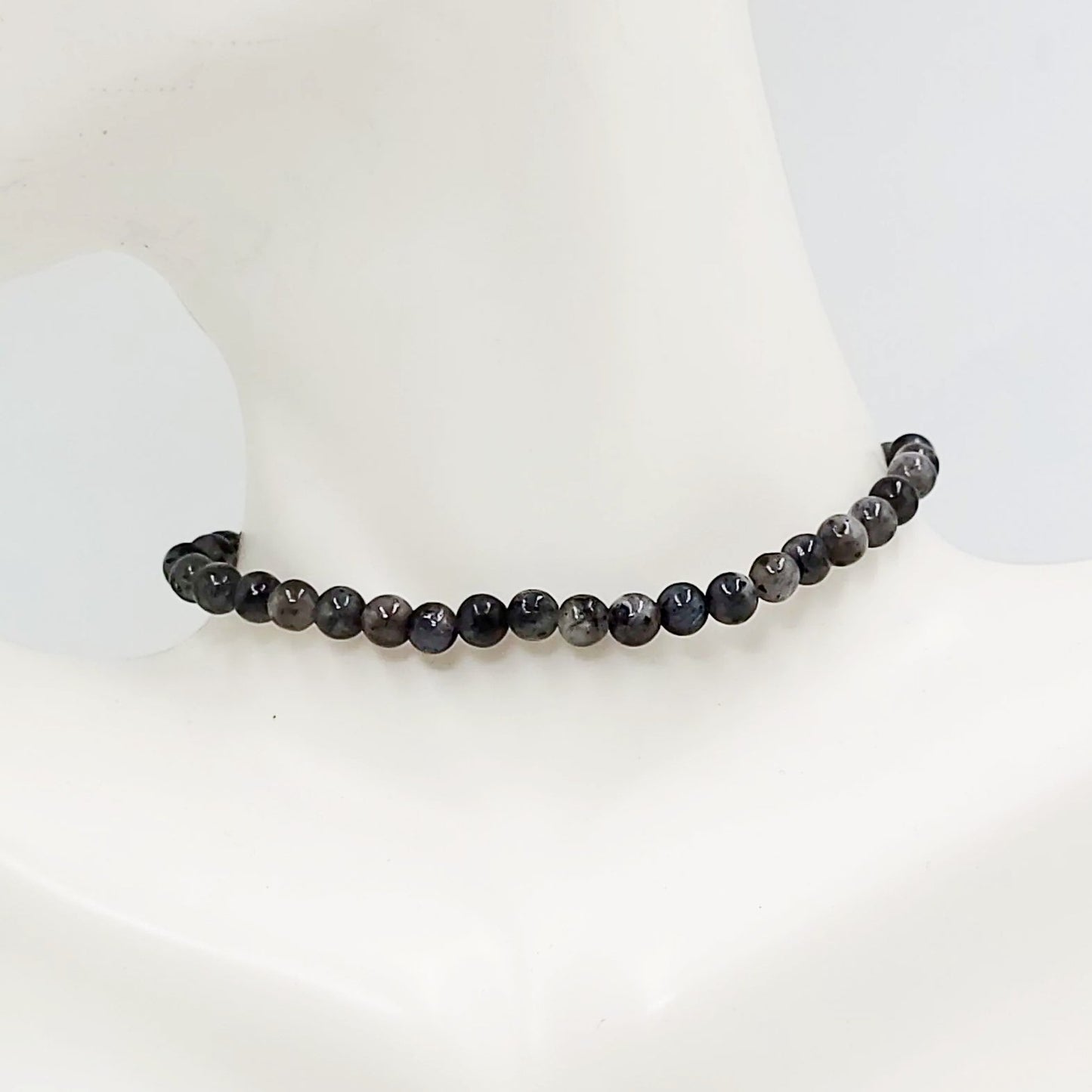 Labradorite Bead Bracelet 4mm