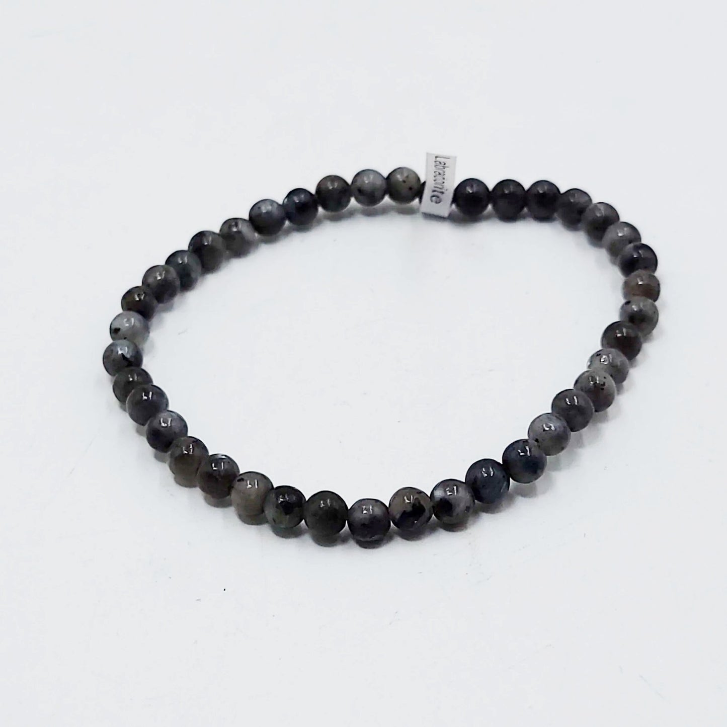 Labradorite Bead Bracelet 4mm