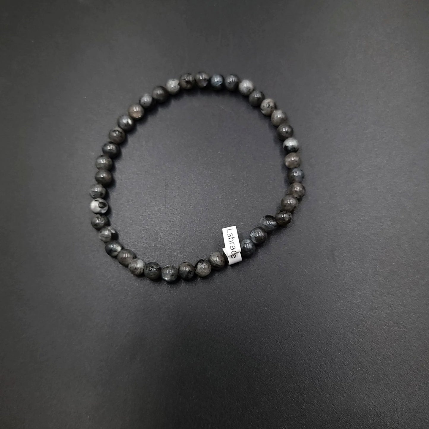 Labradorite Bead Bracelet 4mm