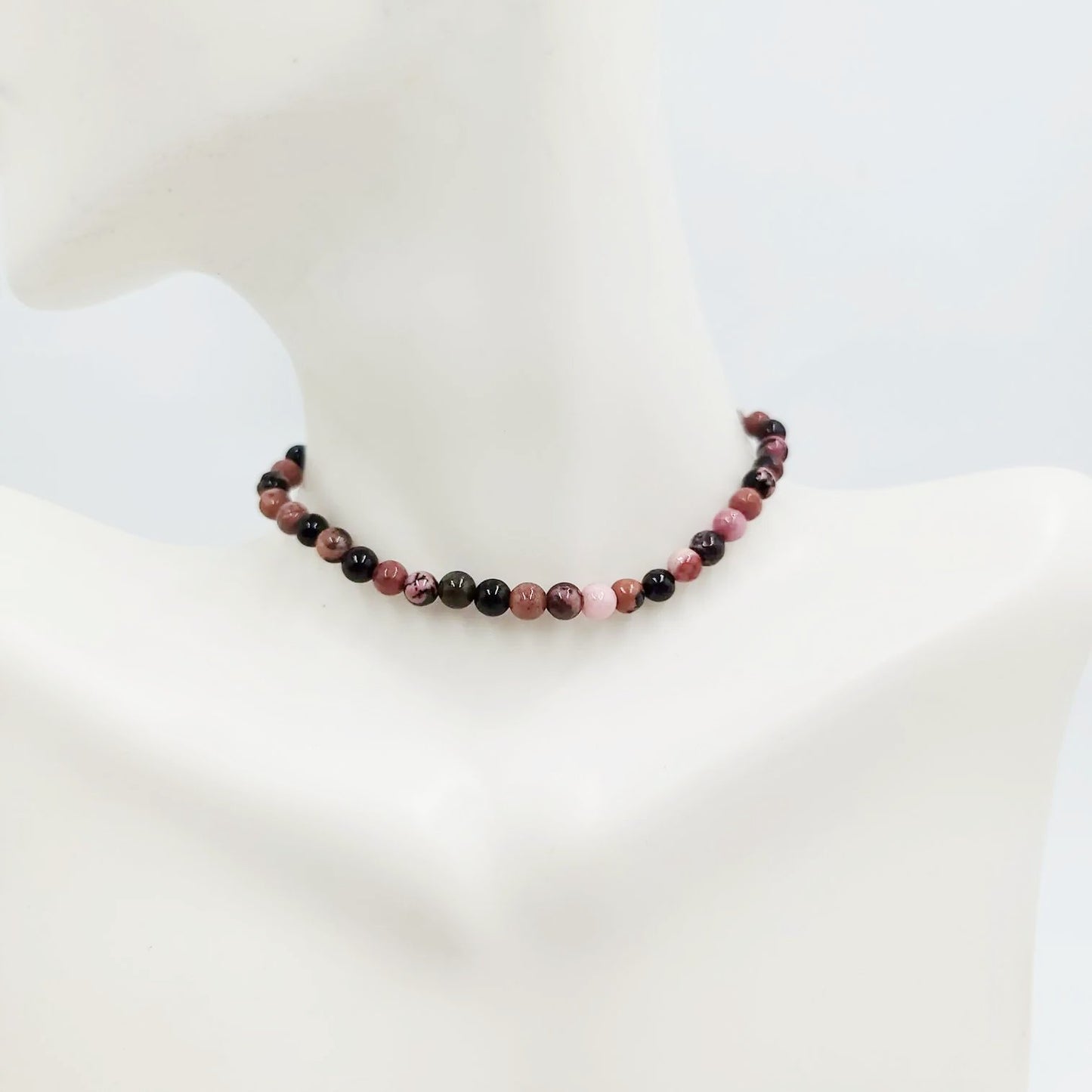 Rhodonite Bracelet 4mm Bead Bracelet