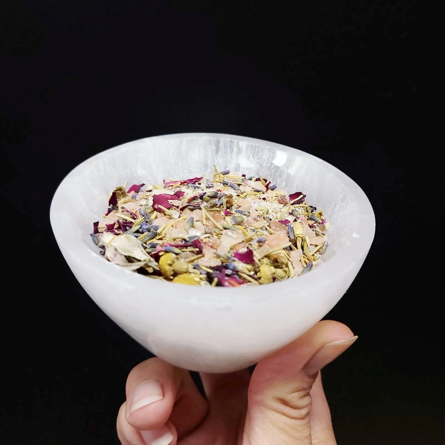 Selenite Bowl Round 4" 10cm Cleansing Charging Tray