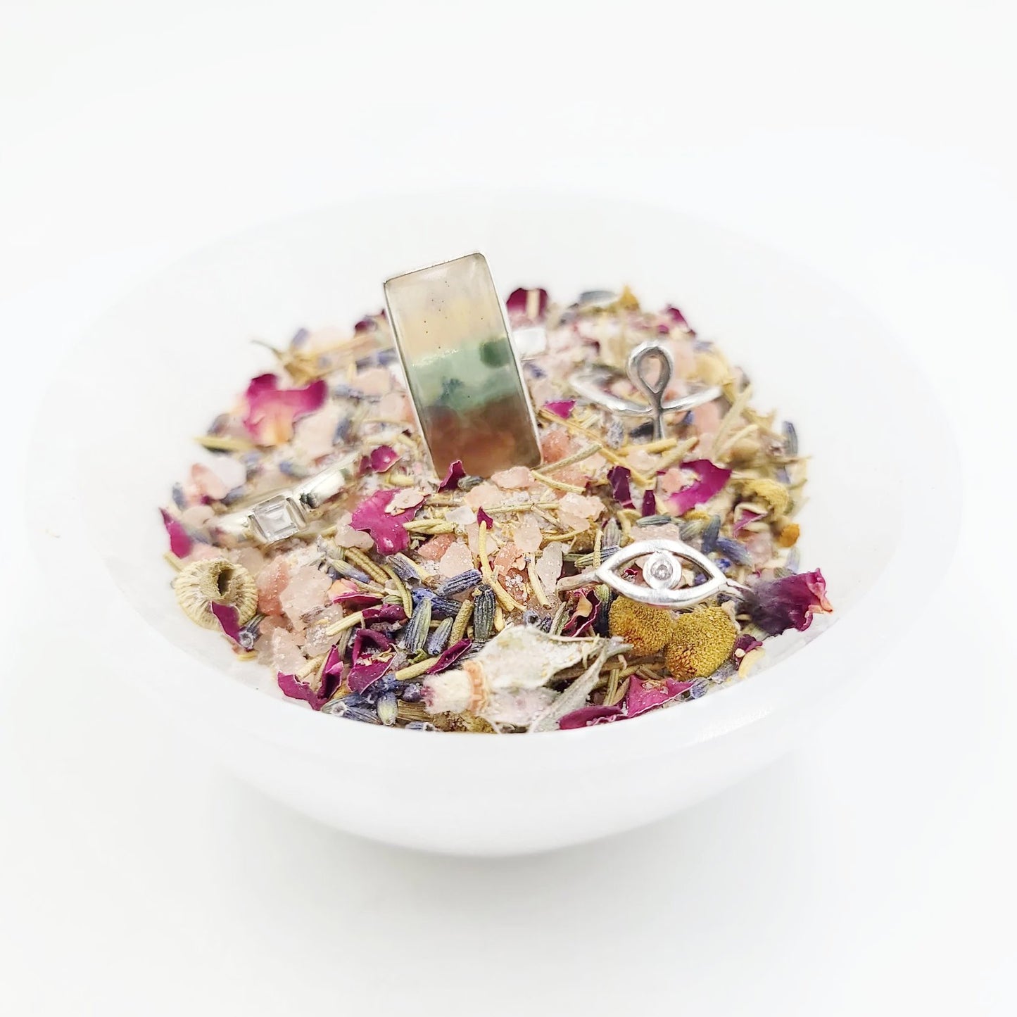 Selenite Bowl Round 4" 10cm Cleansing Charging Tray