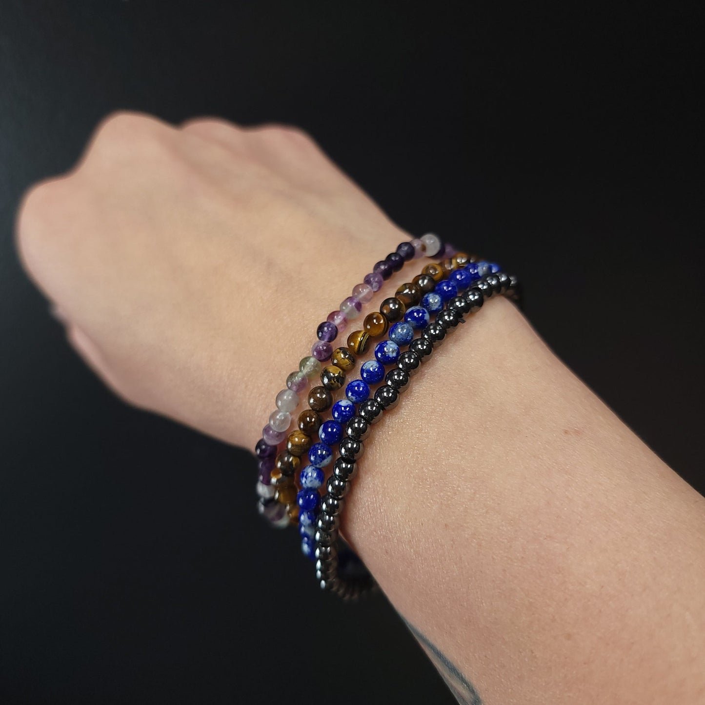 Worry About Yourself! - Focus Bracelet Set 4mm Bead Bracelet - Elevated Metaphysical