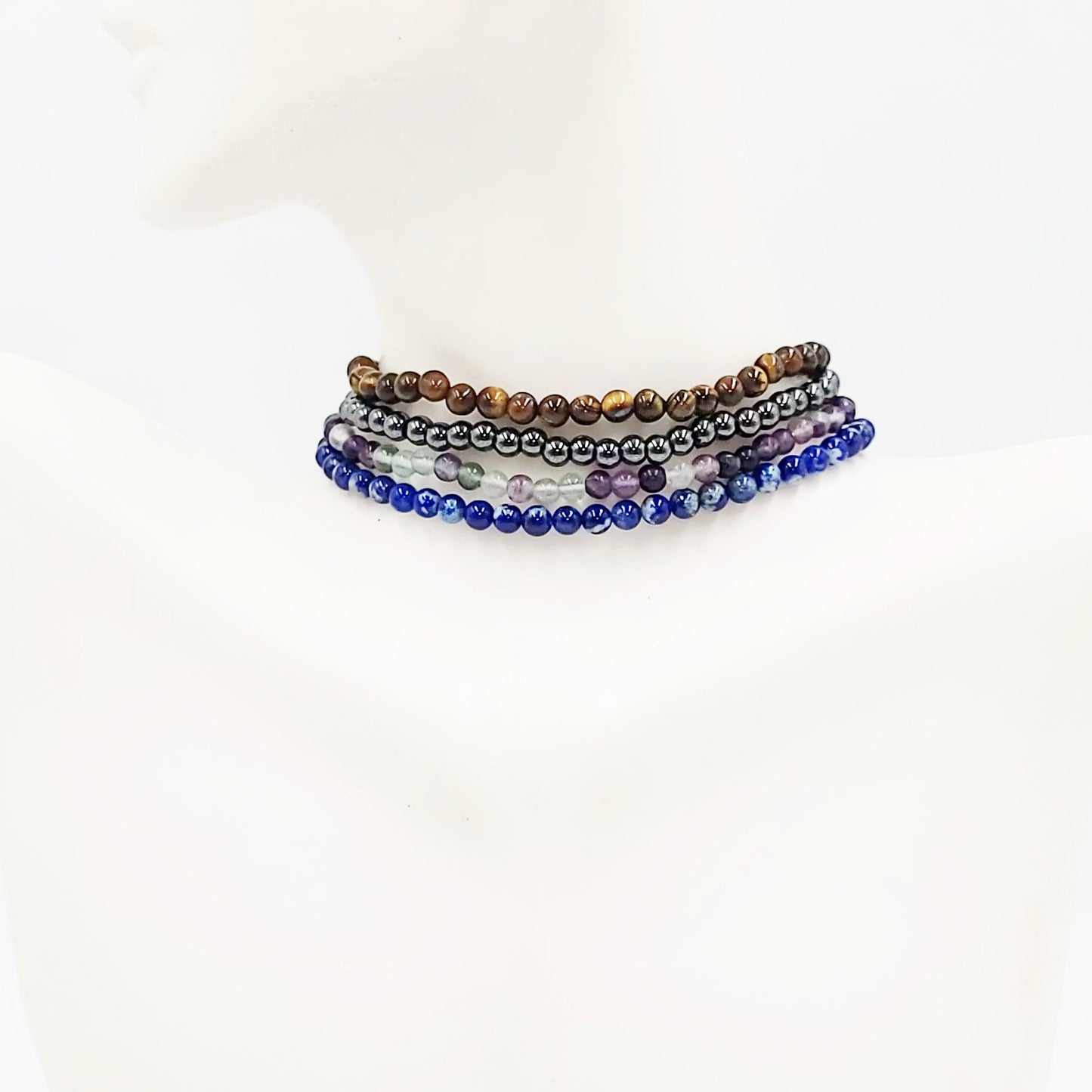 Worry About Yourself! - Focus Bracelet Set 4mm Bead Bracelet - Elevated Metaphysical