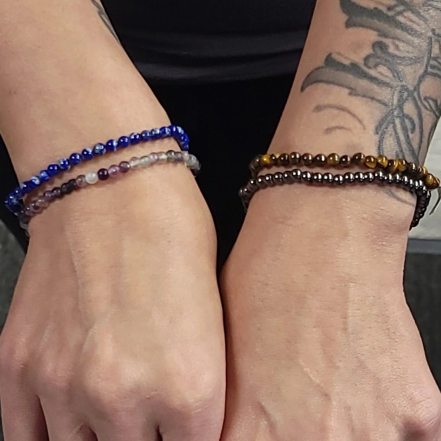 Worry About Yourself! - Focus Bracelet Set 4mm Bead Bracelet - Elevated Metaphysical