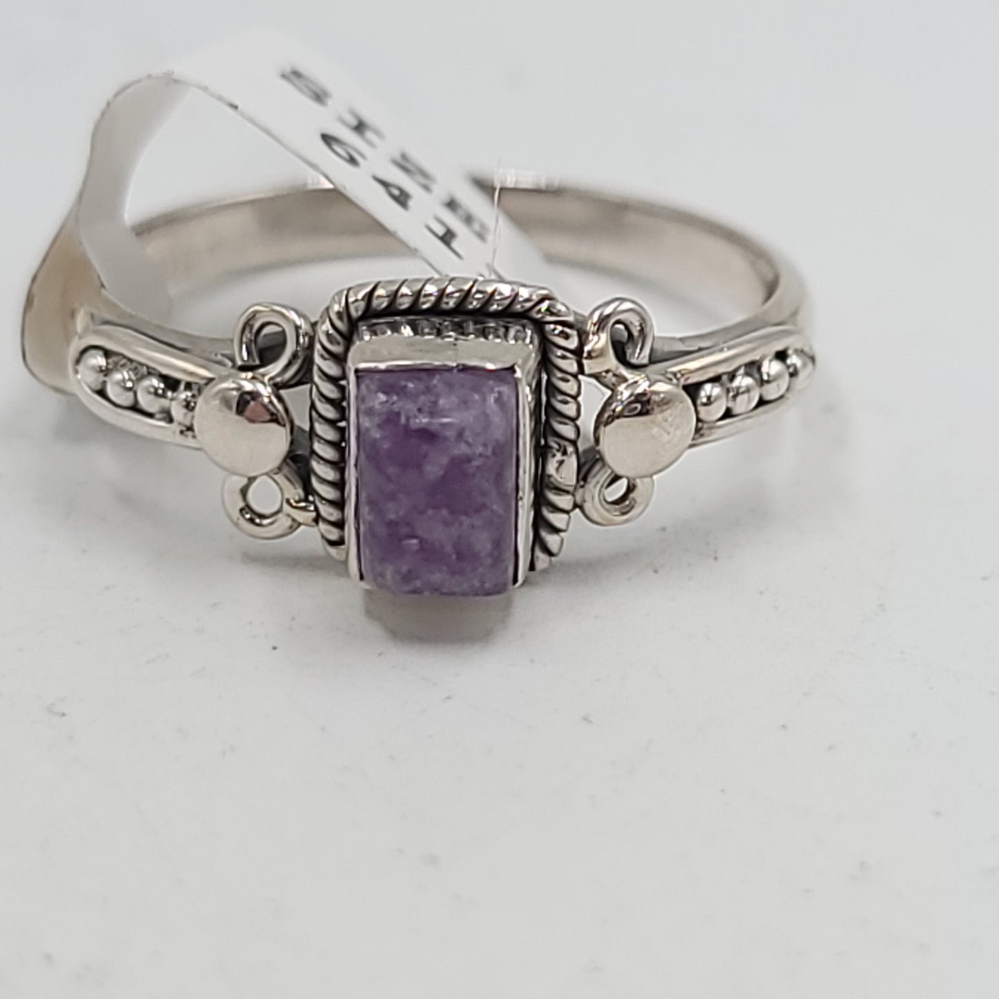 Lepidolite Ring "Orion" Sterling Silver Size 8