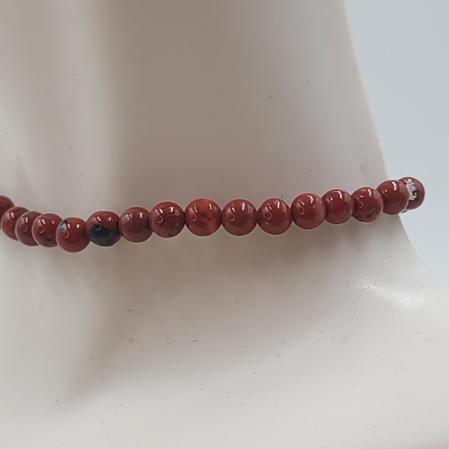 Red Jasper Bead Bracelet 4mm - Elevated Metaphysical