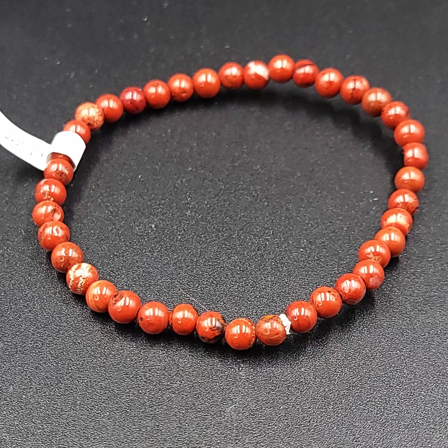 Red Jasper Bead Bracelet 4mm - Elevated Metaphysical