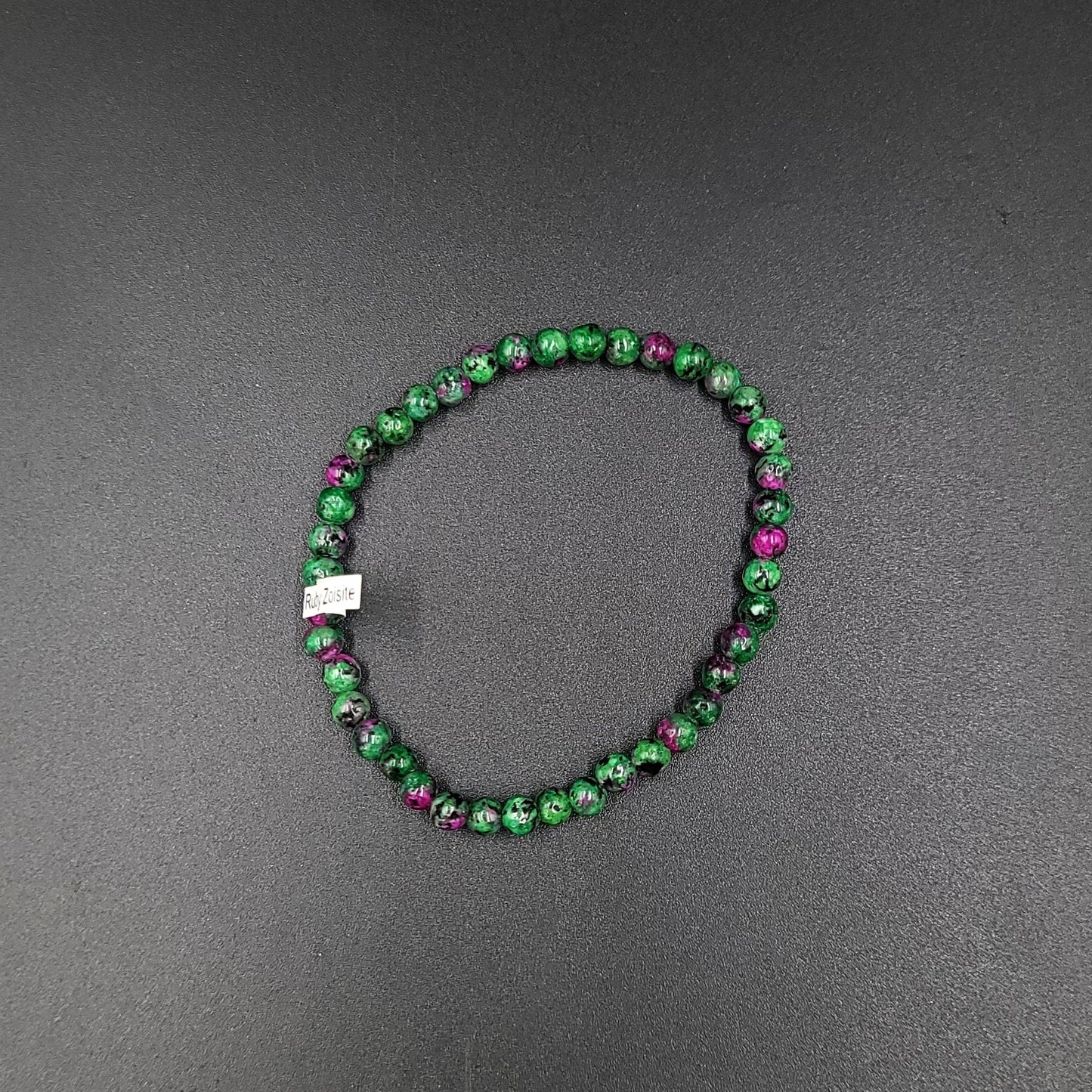 Ruby Zoisite Bead Bracelet 4mm - Elevated Metaphysical