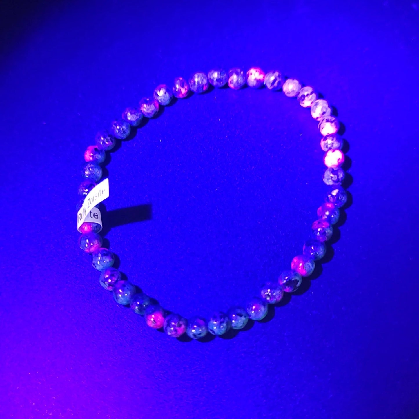 Ruby Zoisite Bead Bracelet 4mm - Elevated Metaphysical