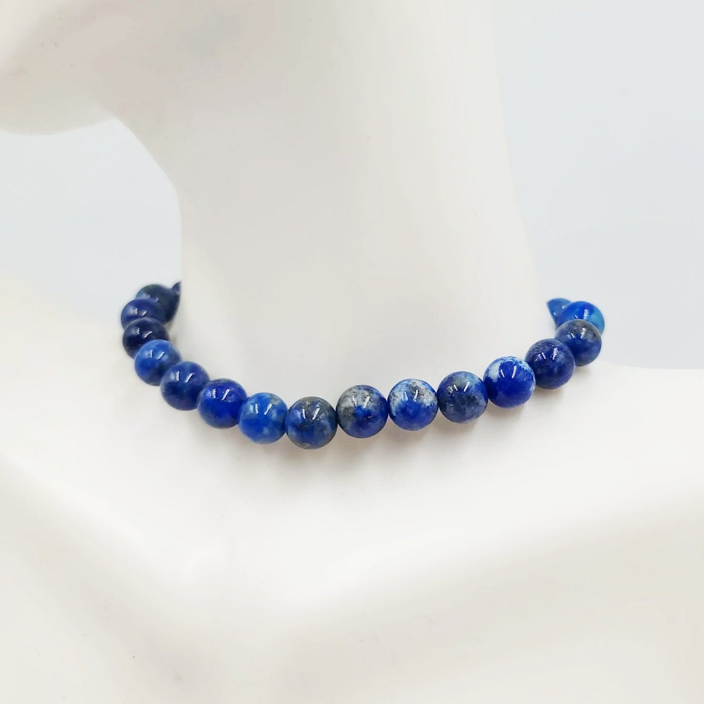 Lapis Lazuli Bead Bracelet 8mm