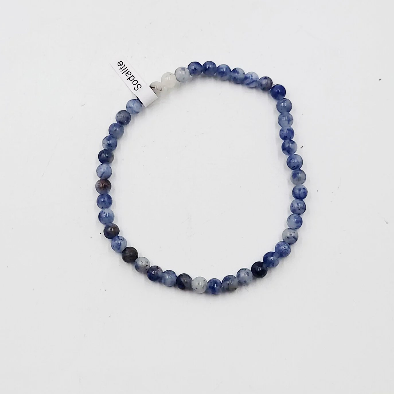 Sodalite Bead Bracelet 4mm