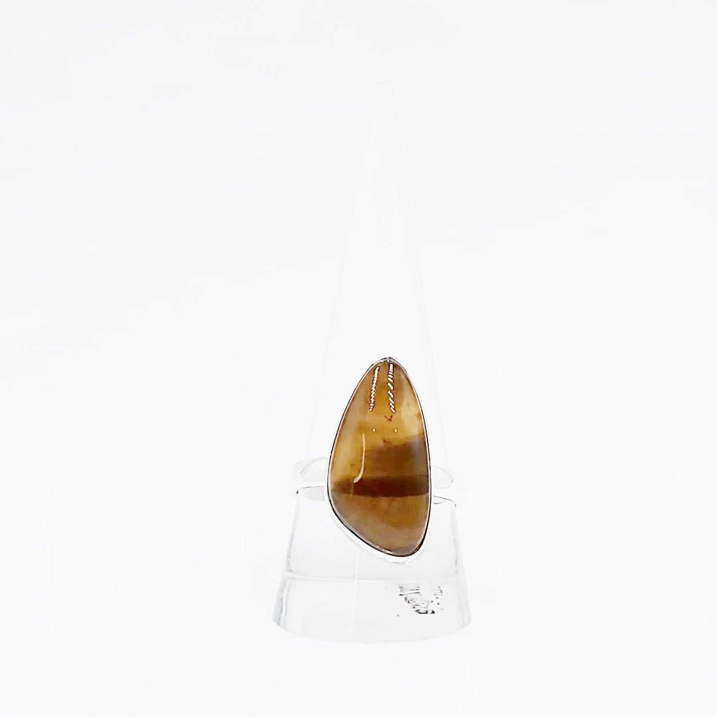Tiger Eye Free Form Ring Sterling Silver HQ - Elevated Metaphysical