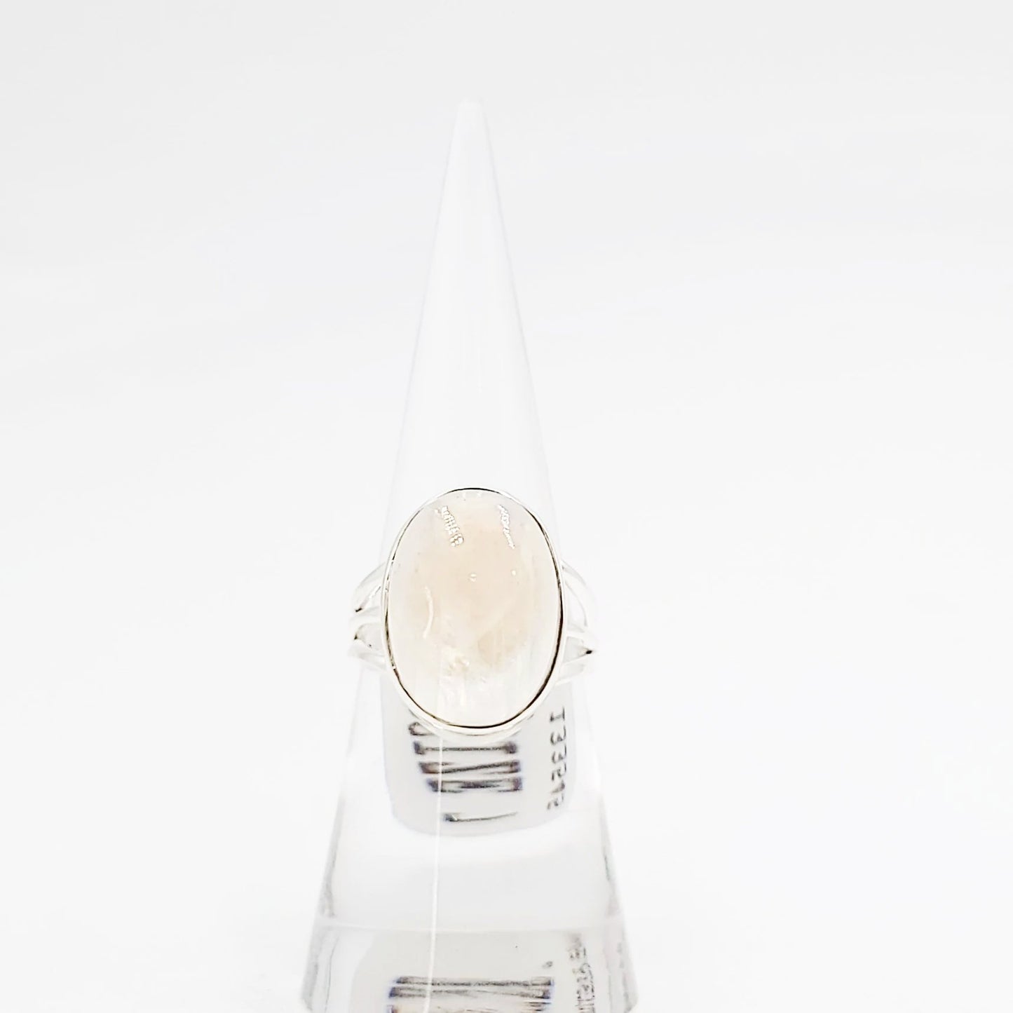 Rainbow Moonstone Ring Sterling Silver HQ Size 7