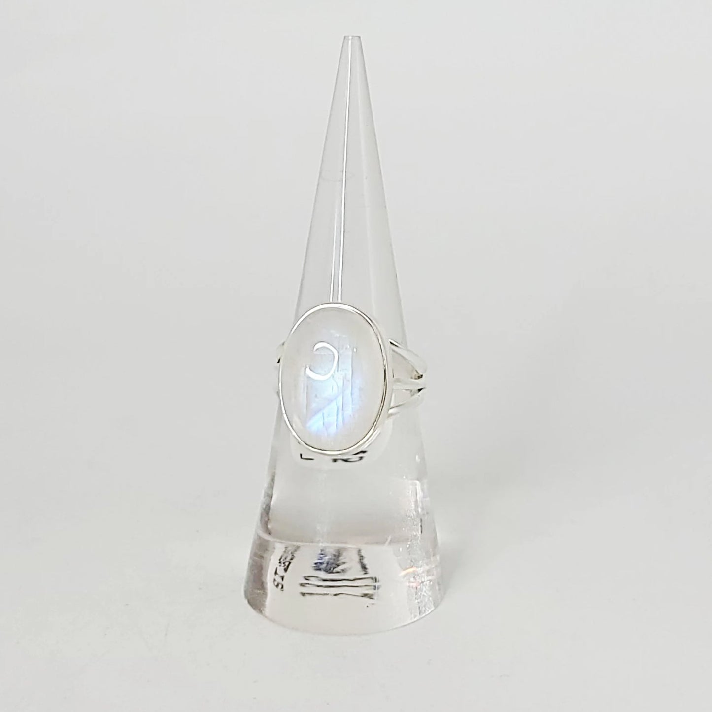 Rainbow Moonstone Ring Sterling Silver HQ Size 7
