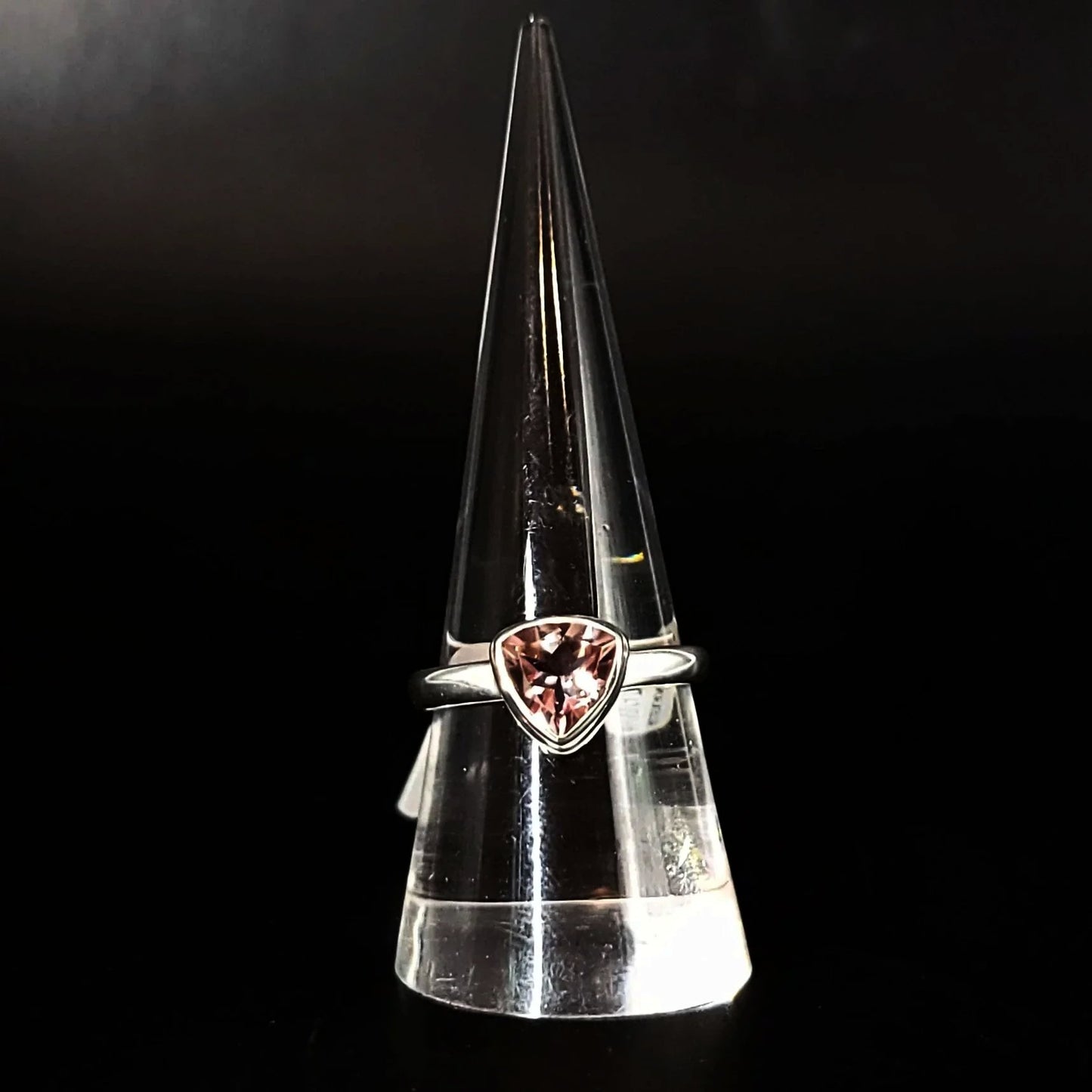 "Lavender" Alexandrite Trillion Ring Sterling Silver Size 7 - Elevated Metaphysical
