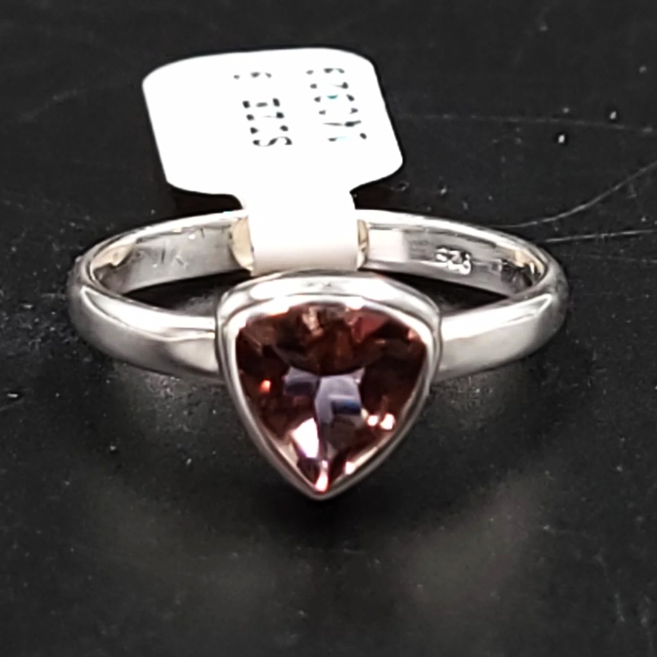 "Lavender" Alexandrite Trillion Ring Sterling Silver Size 7 - Elevated Metaphysical