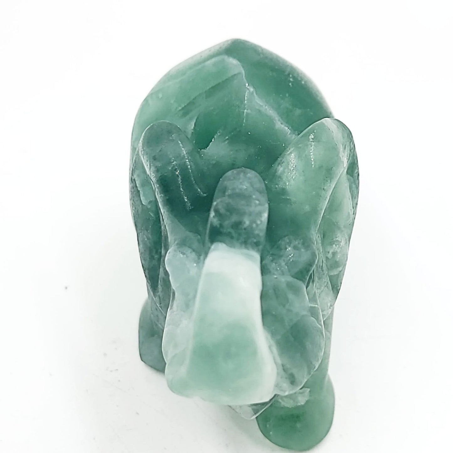 Green Fluorite Elephant Figurine 3" 77mm