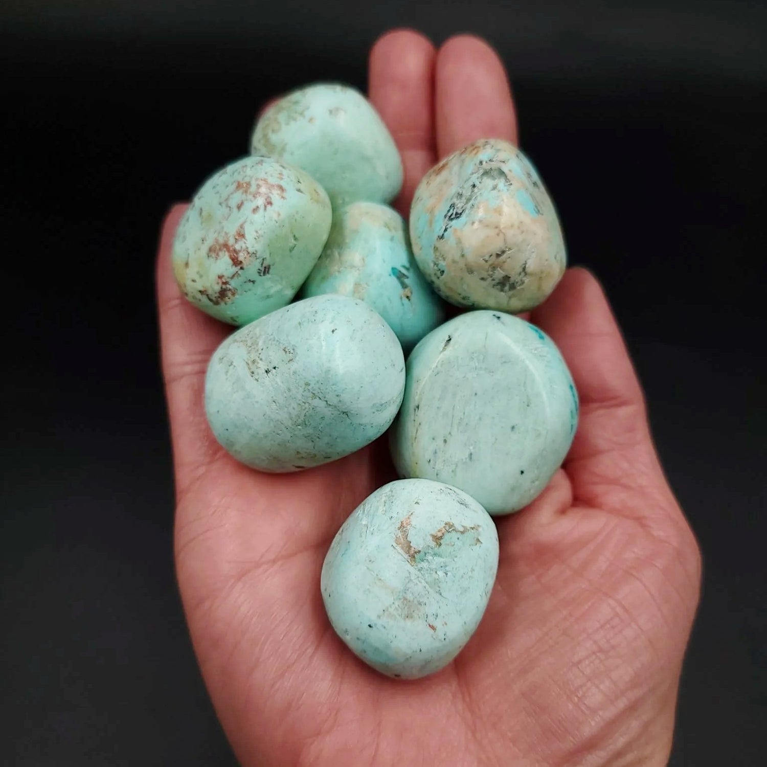 Turquoise Tumbled Stone HQ "Large" - Elevated Metaphysical