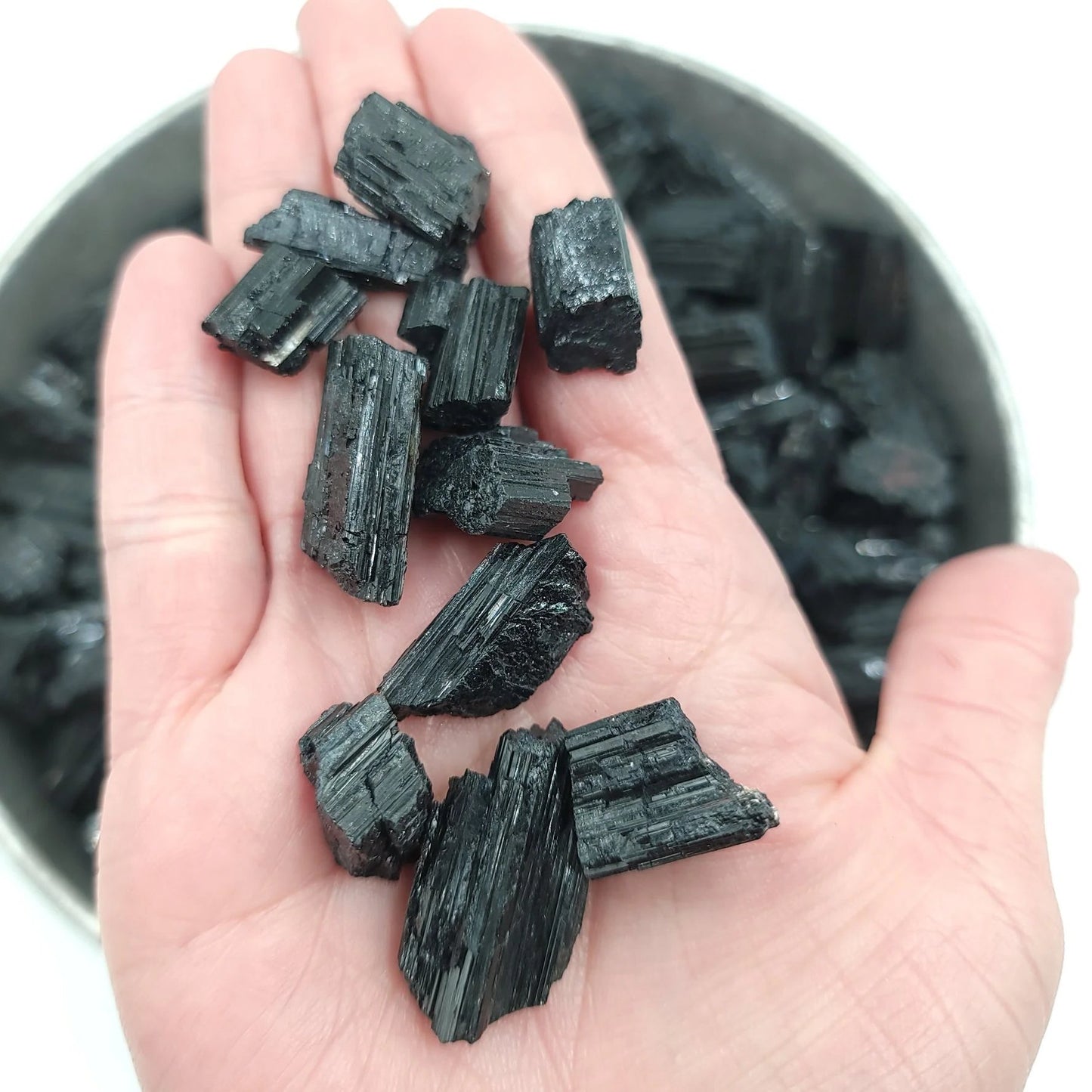 Black Tourmaline Rough Stone High Quality "Small" - Elevated Metaphysical