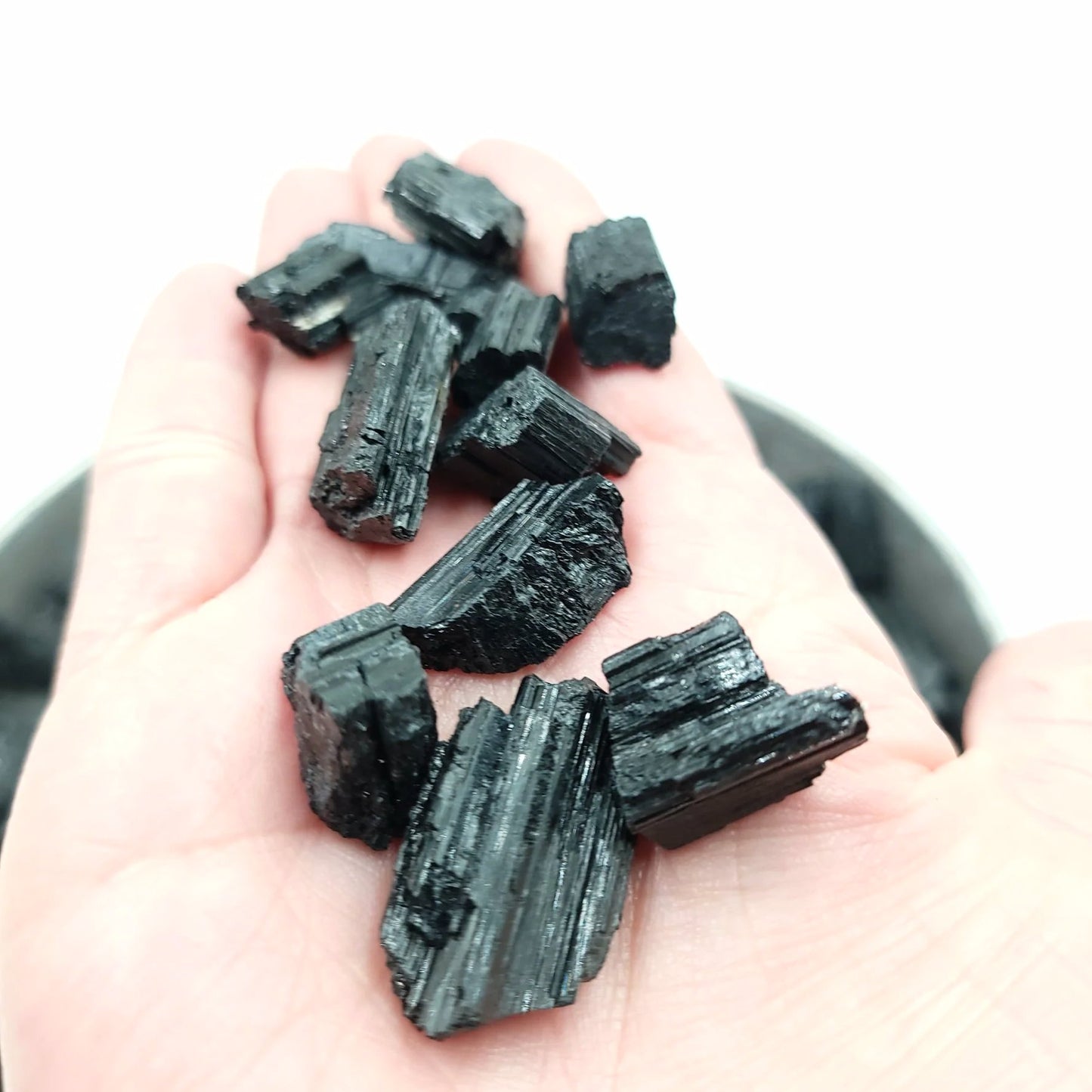 Black Tourmaline Rough Stone High Quality "Small" - Elevated Metaphysical