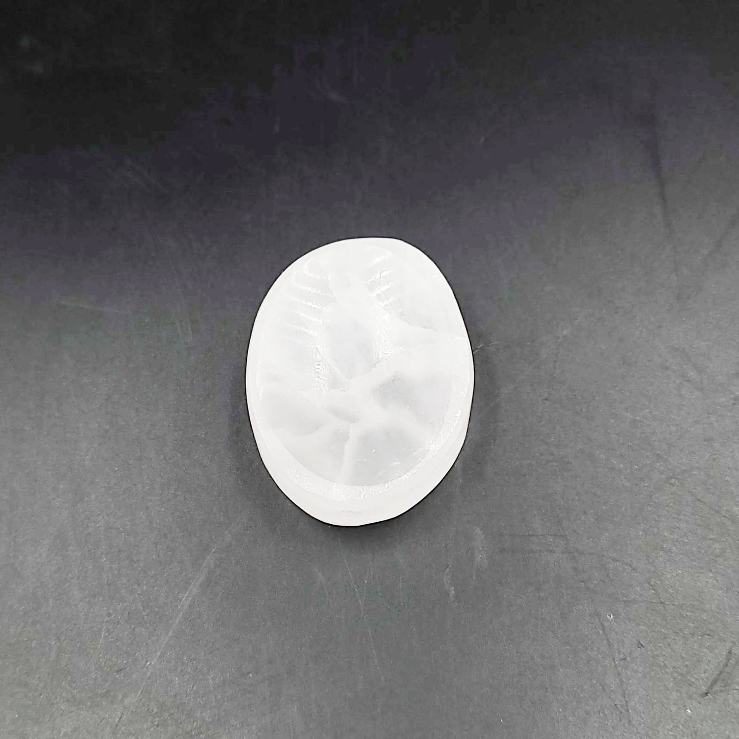 Selenite Worry Stone Smooth Stone Palm Stone - Elevated Metaphysical