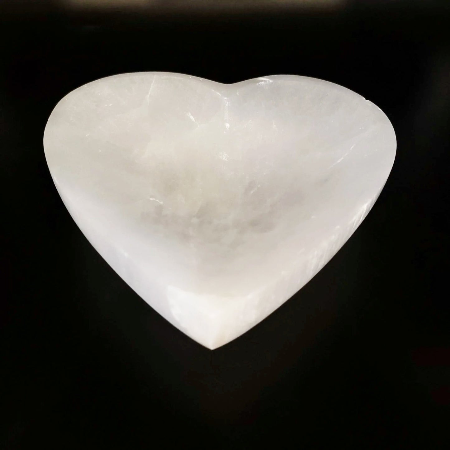 Selenite Heart Bowl 6" 15cm Cleansing Charging Tray