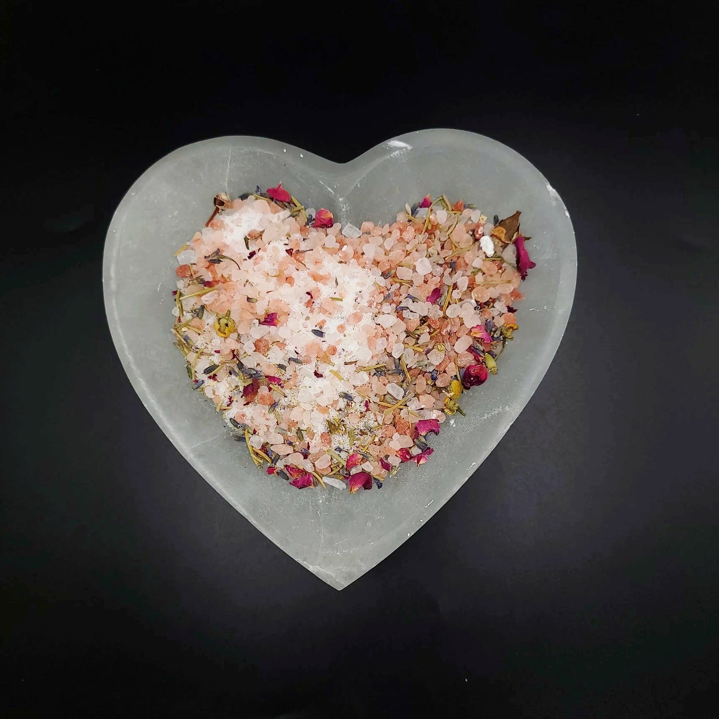 Selenite Heart Bowl 6" 15cm Cleansing Charging Tray