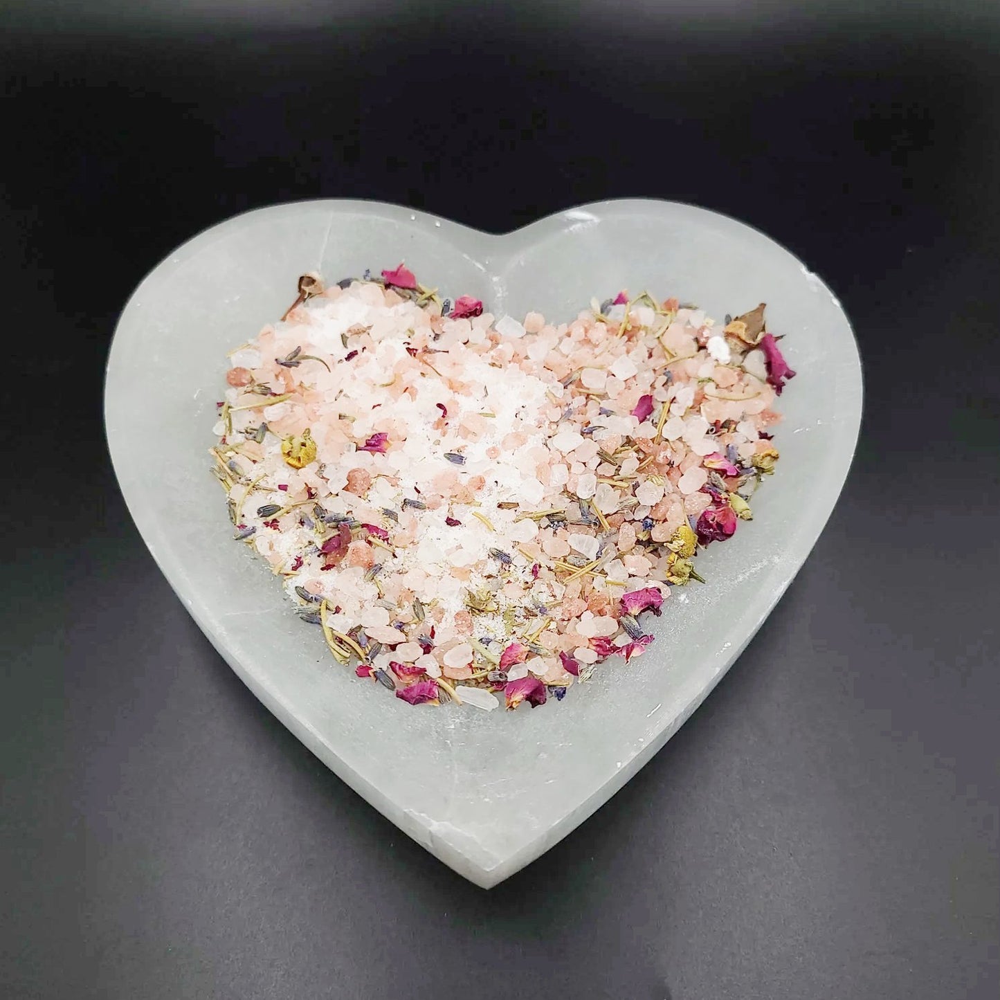Selenite Heart Bowl 6" 15cm Cleansing Charging Tray