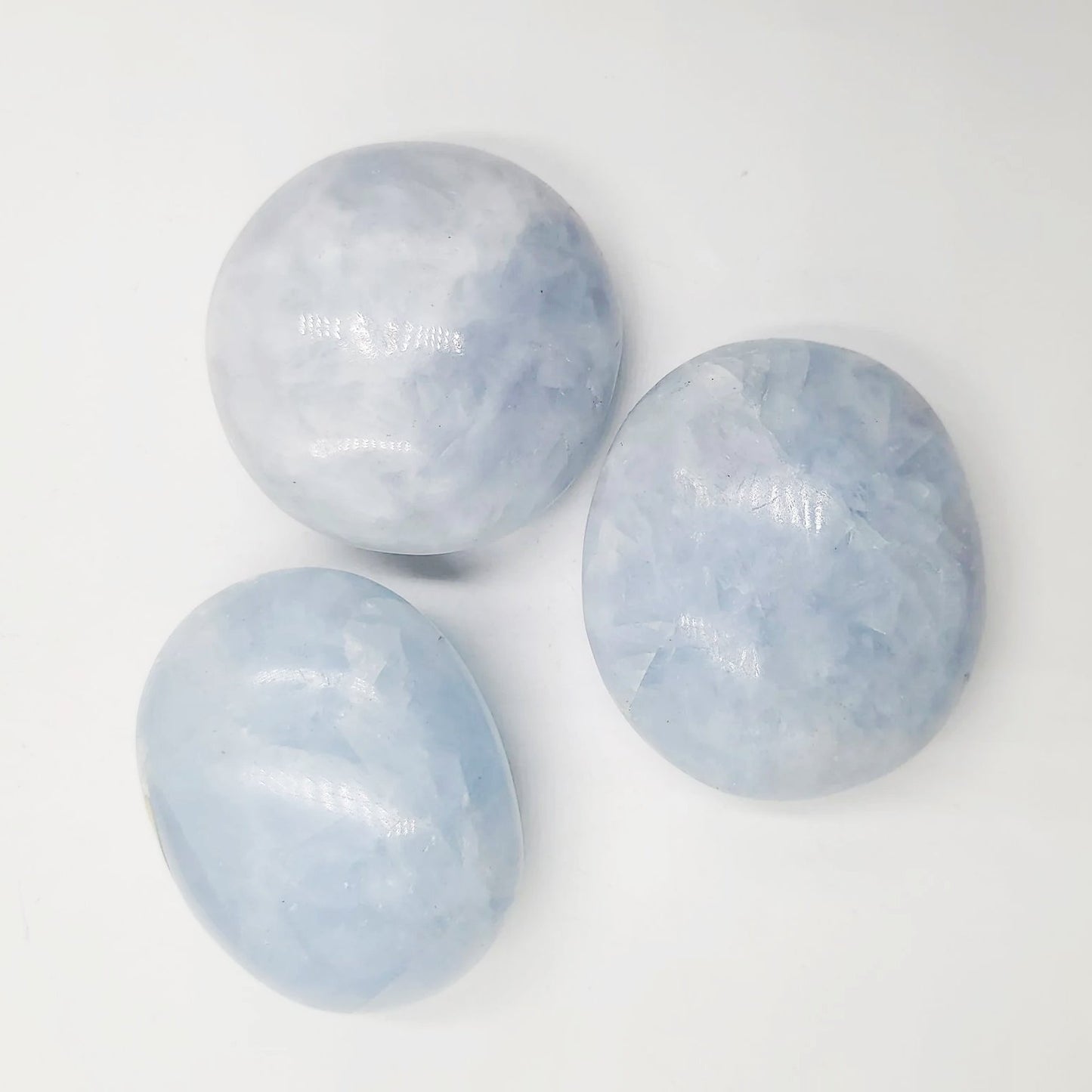 Celestite Palm Stone Gallet - Elevated Metaphysical