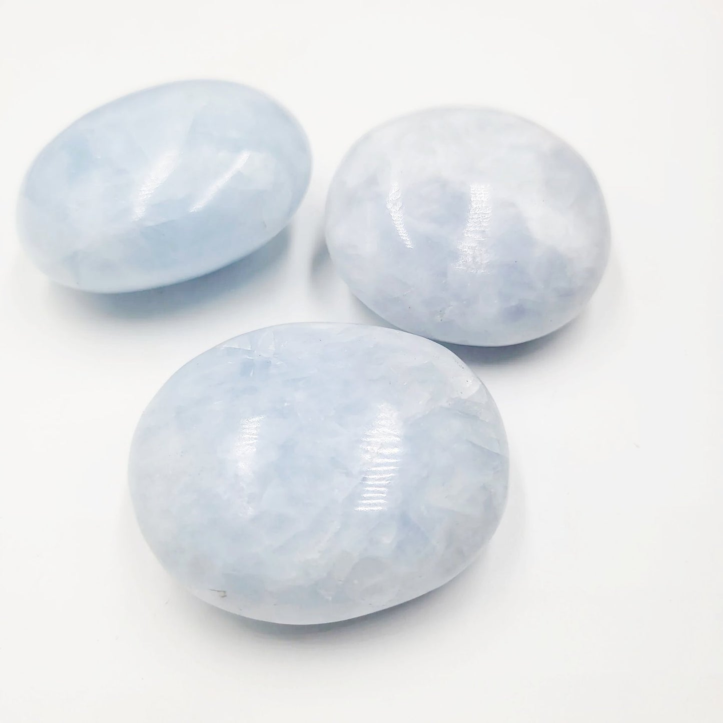 Celestite Palm Stone Gallet - Elevated Metaphysical