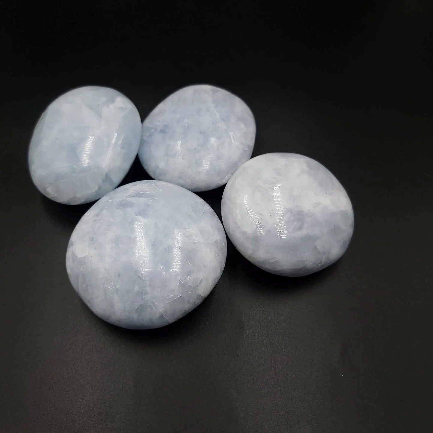 Celestite Palm Stone Gallet - Elevated Metaphysical