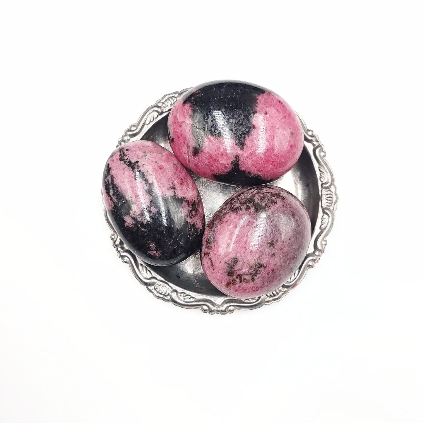 Rhodonite Palm Stone Gallet