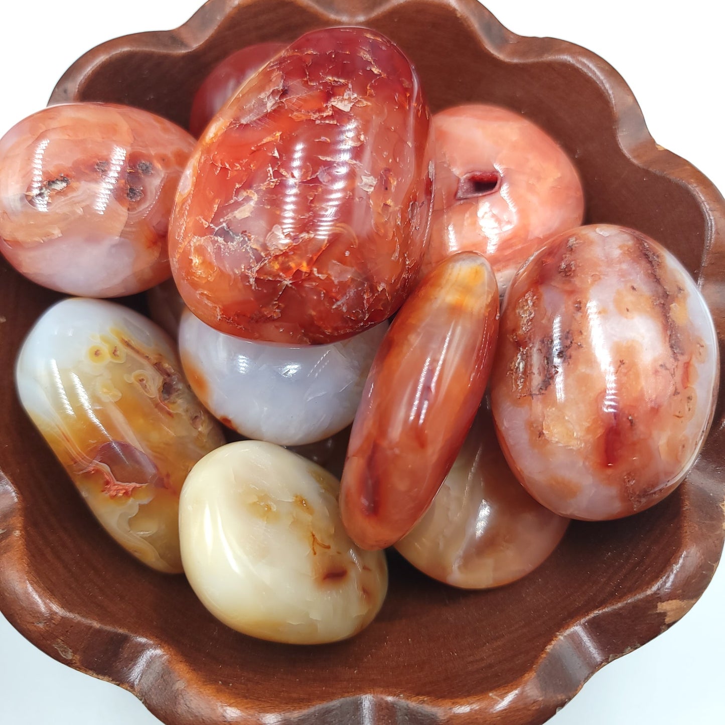 Carnelian Palm Stone Gallet - Elevated Metaphysical