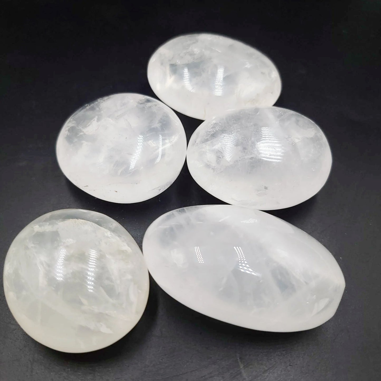 Clear Quartz Palm Stone Gallet - Elevated Metaphysical