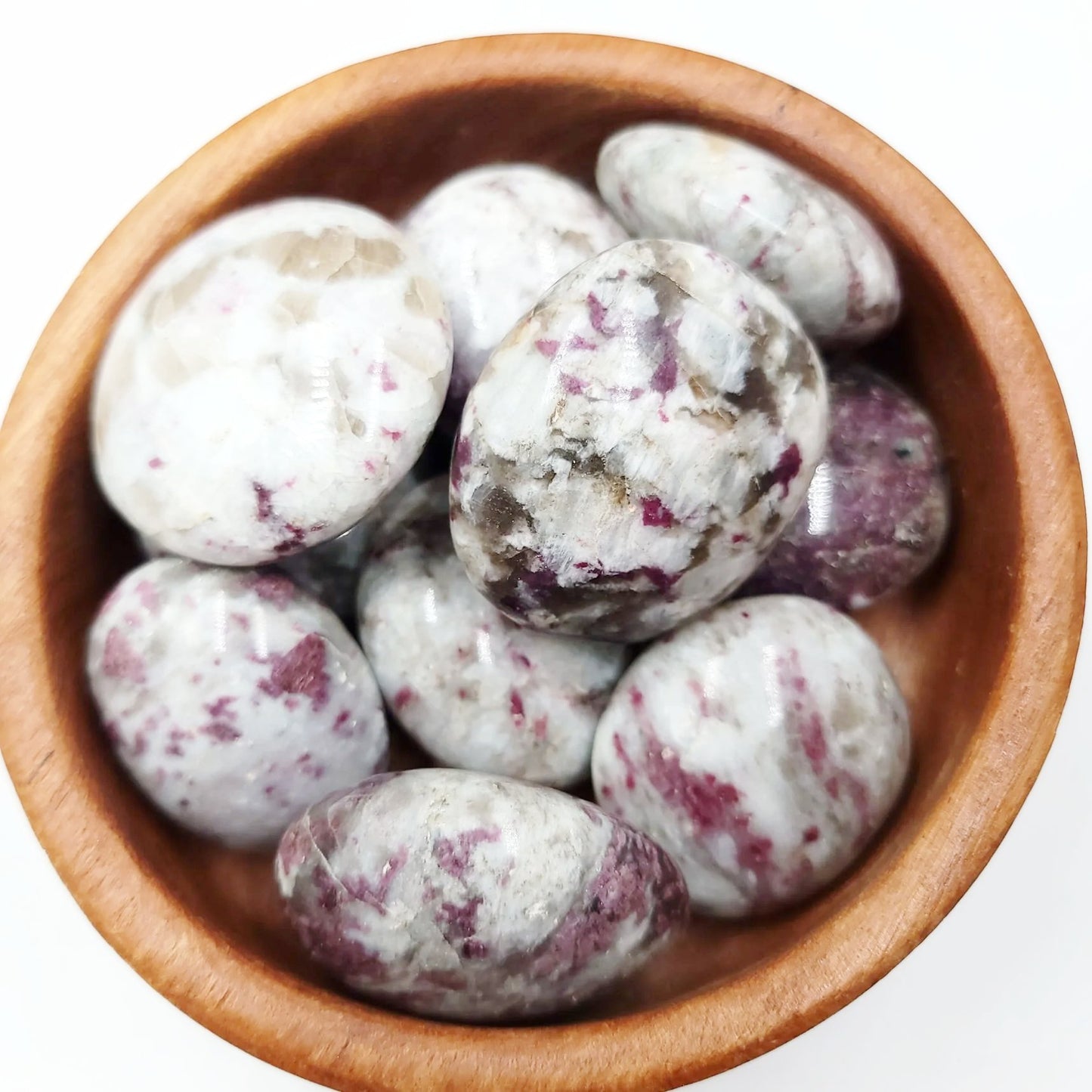 Pink Tourmaline Palm Stone Gallet