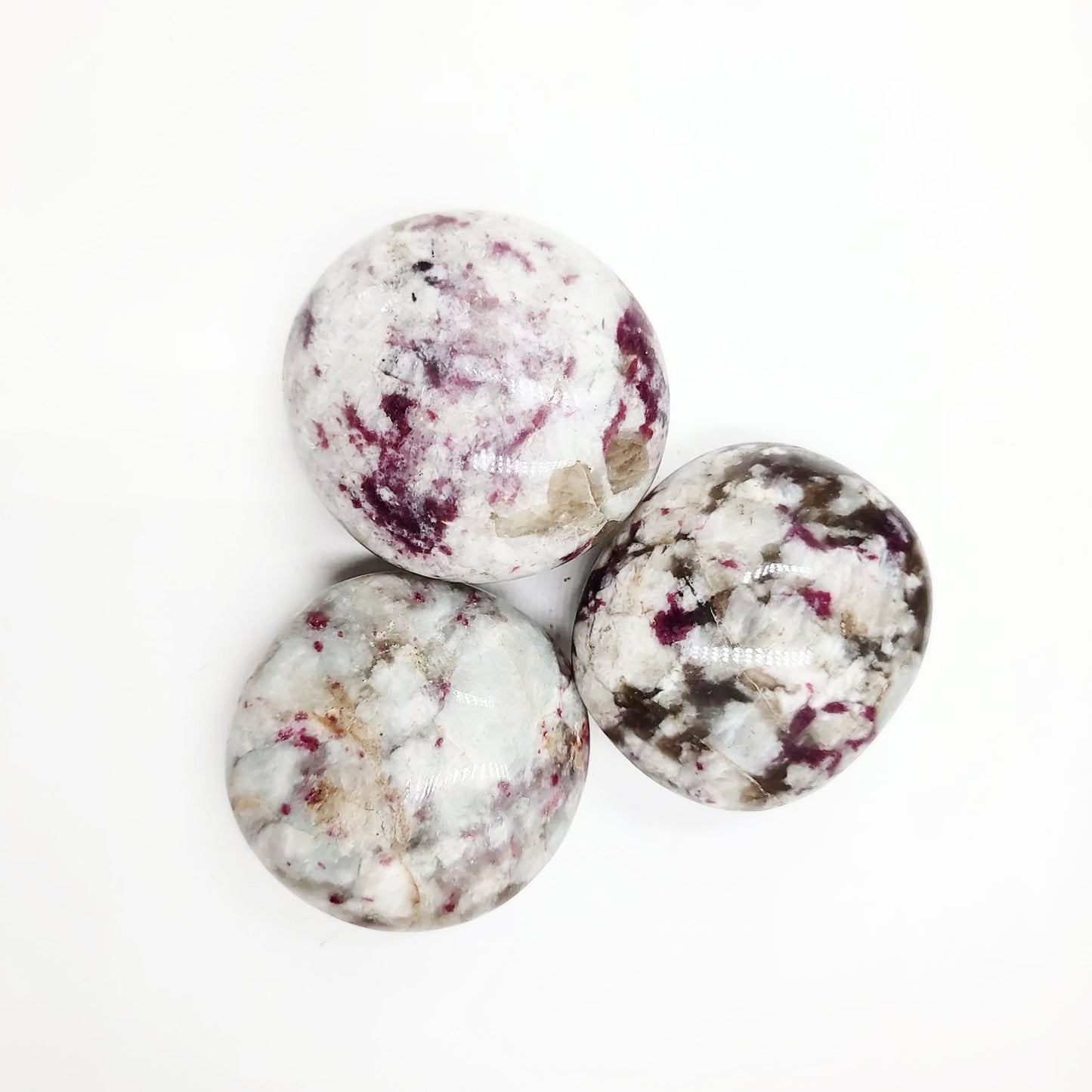 Pink Tourmaline Palm Stone Gallet