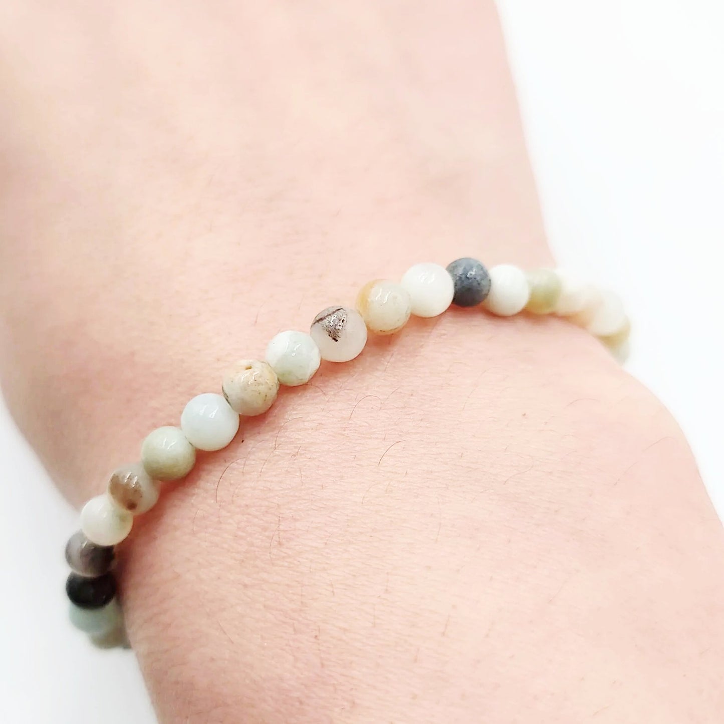 Amazonite Bracelet 4mm Bead Bracelet - Elevated Metaphysical