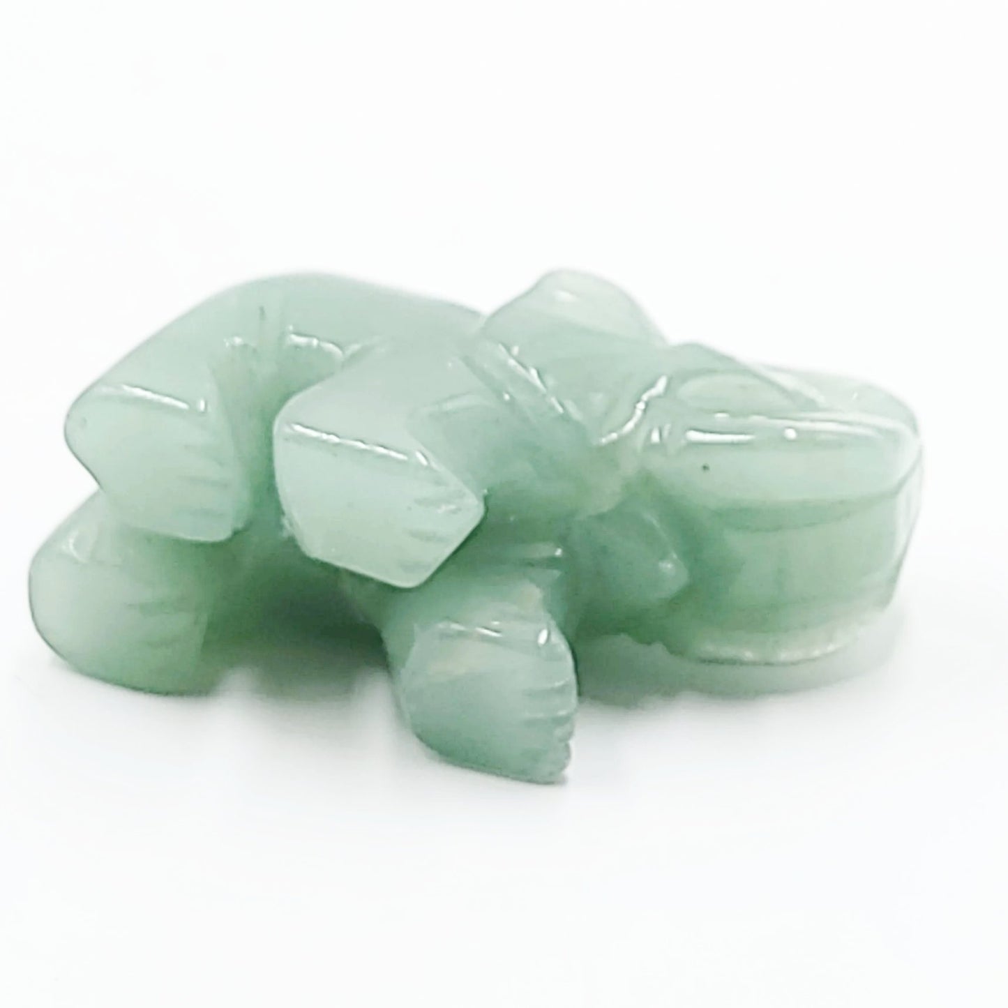 Green Aventurine Elephant Figurine 2" 50mm - Elevated Metaphysical