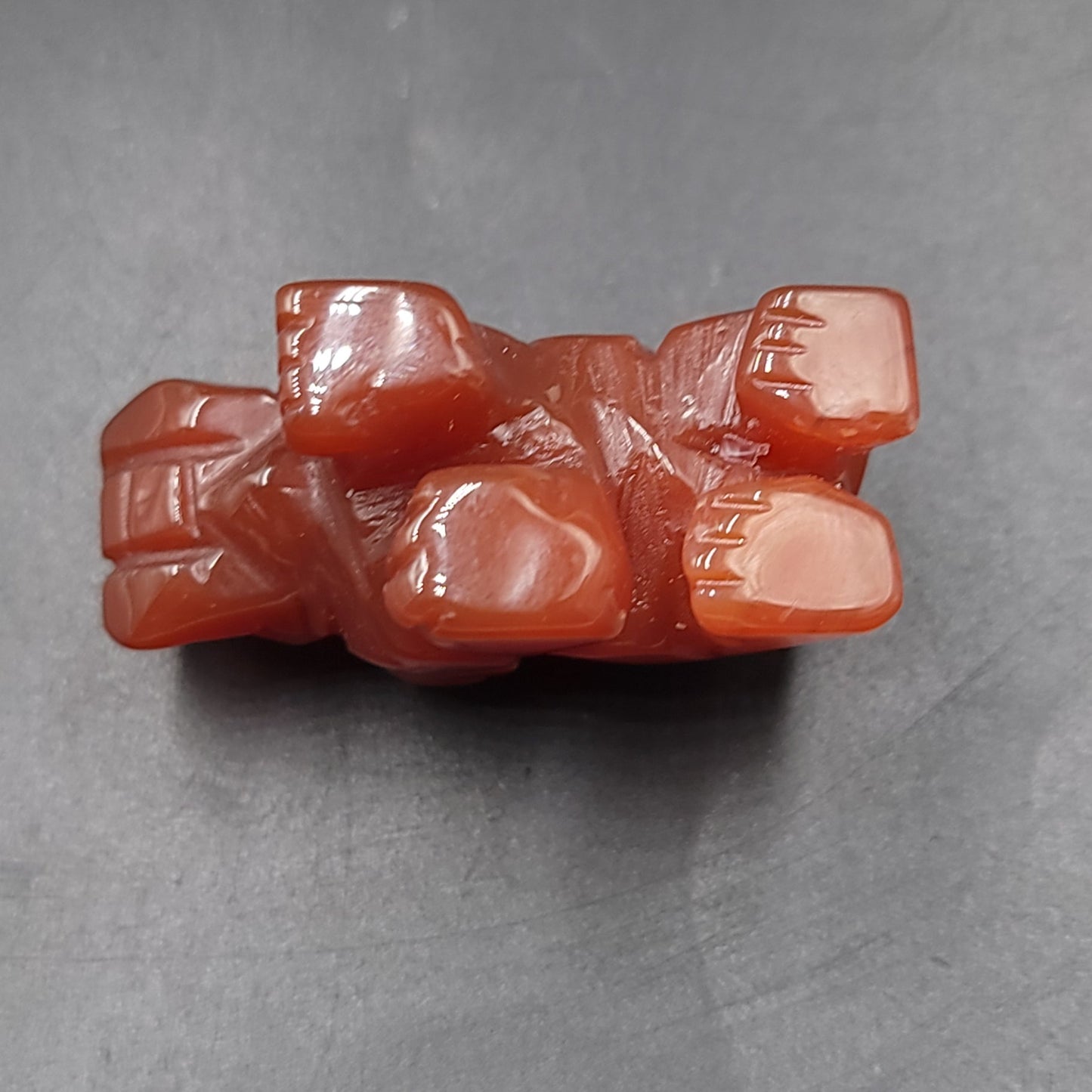 Carnelian Elephant Figurine 2" 50mm - Elevated Metaphysical