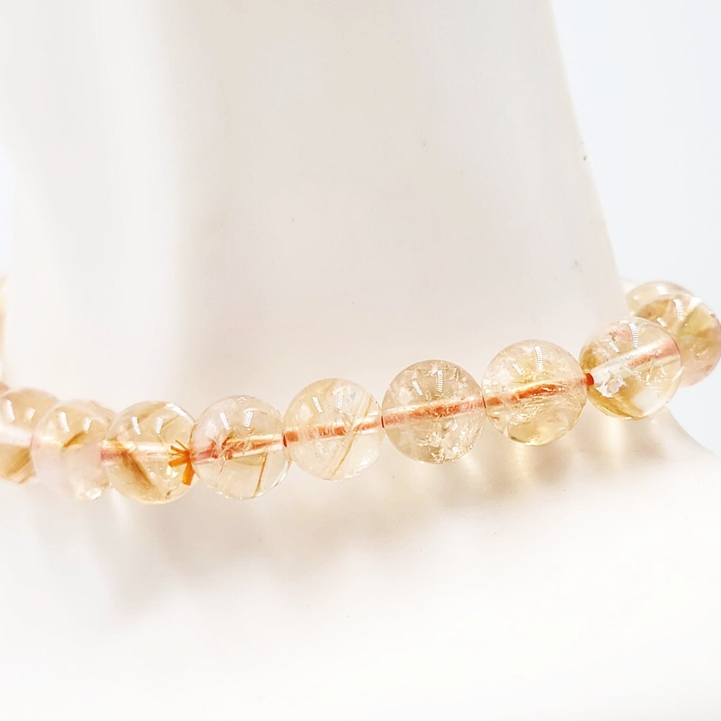 Citrine Bracelet 8mm Bead Bracelet