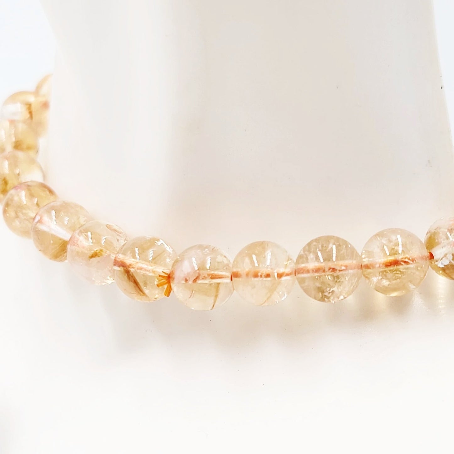 Citrine Bracelet 8mm Bead Bracelet