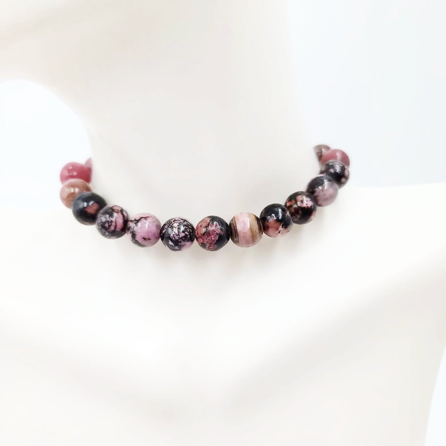 Rhodonite Bracelet 8mm Bead Bracelet - Elevated Metaphysical